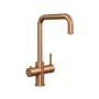 Brushed Bronze 3 in 1 Instant Boiling Hot Kitchen Mixer Square Tap with 3L Boiler - Pronto Vesta
