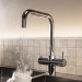 Chrome 3 in 1 Square Spout Boiling Hot Kitchen Mixer Tap with 3L Boiler - Pronto Vesta