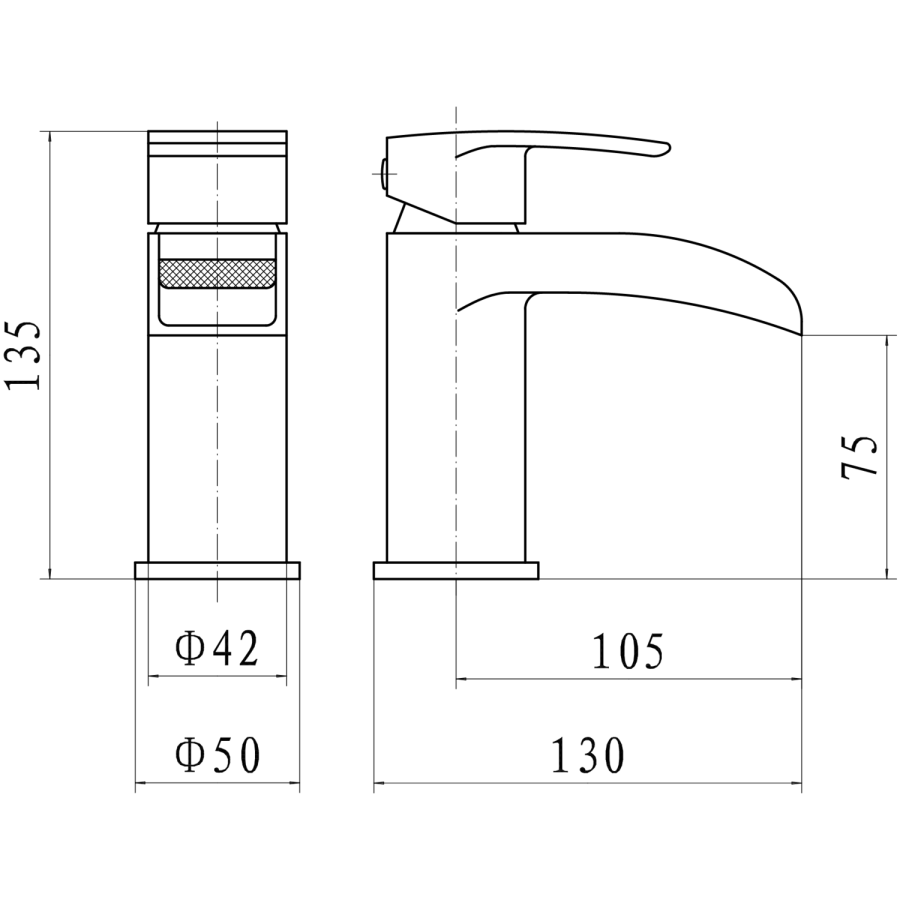 Titan Mono Waterfall Basin Mixer Tap