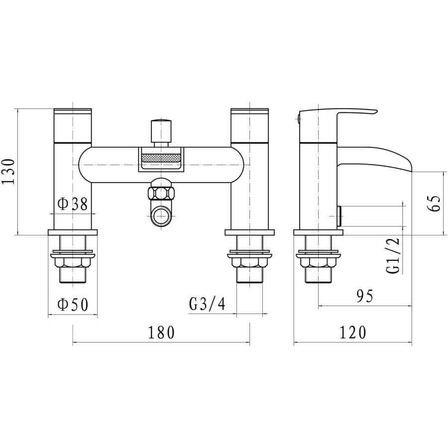 Titan - Bath Shower Mixer Tap