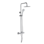 GRADE A1 - Thermostatic Mixer Bar Shower with Round Overhead & Handset - Vira