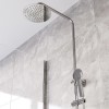 Thermostatic Mixer Bar Shower with Round Overhead &amp; Handset - Vira