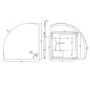 GRADE A1 - Half Circle Backlit Heated Bathroom Mirror with Lights 800mm – Virgo