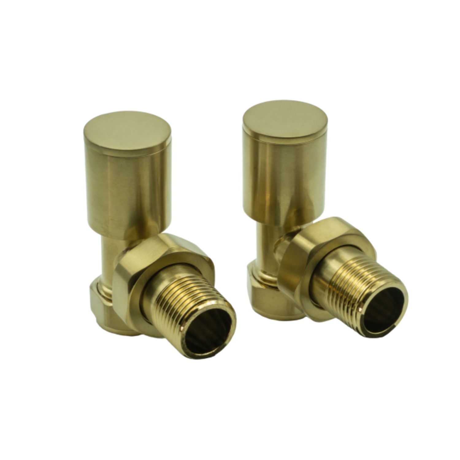 Brass Angled Radiator Valves -Reina - Better Bathrooms