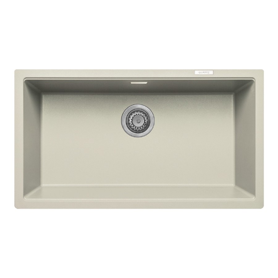 Single Bowl Undermount  Stone Granite Kitchen Sink with Reversible Drainer - Essence