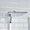 Bristan Vertico Thermostatic Mixer Bar Shower with Square Overhead &amp; Handset