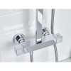 Bristan Vertico Thermostatic Mixer Bar Shower with Square Overhead &amp; Handset