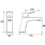 Bristan Vertico Chrome Basin Mixer Tap