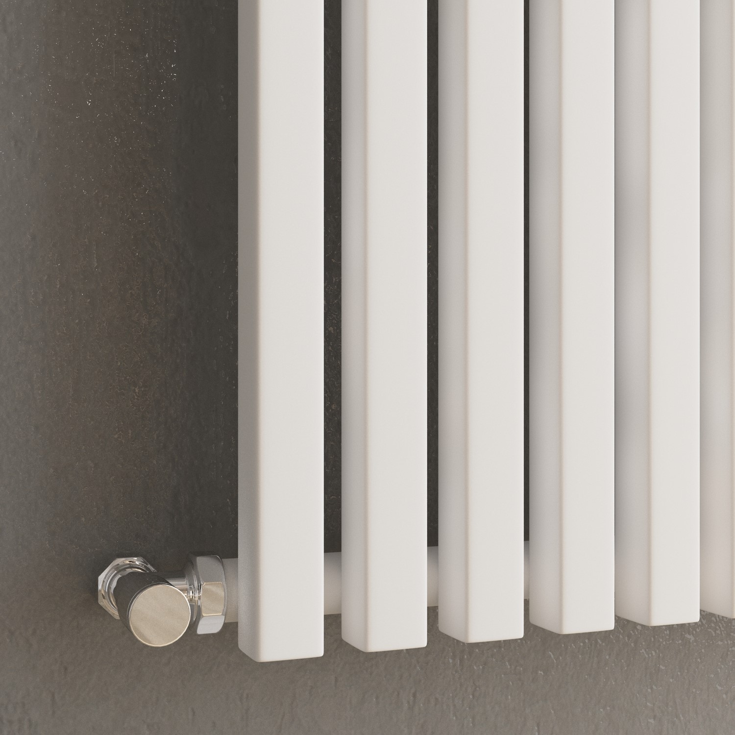 Ravello White Vertical Square Designer Radiator 1800x450mm Single Panel ...