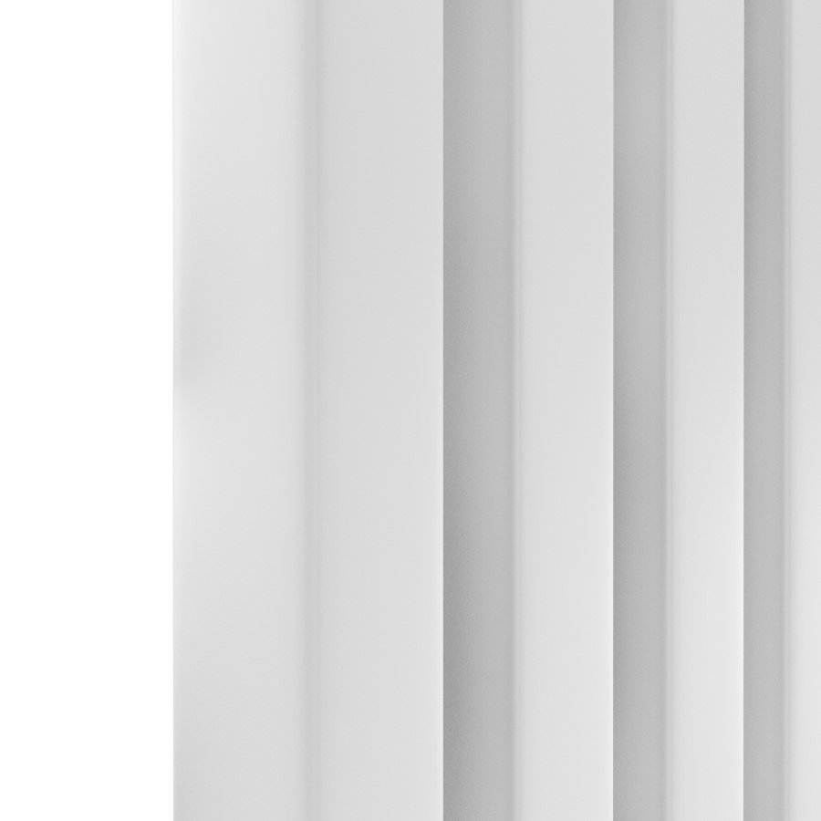 Ravello White Vertical Square Designer Radiator 1800x450mm Single Panel 3618 BTU