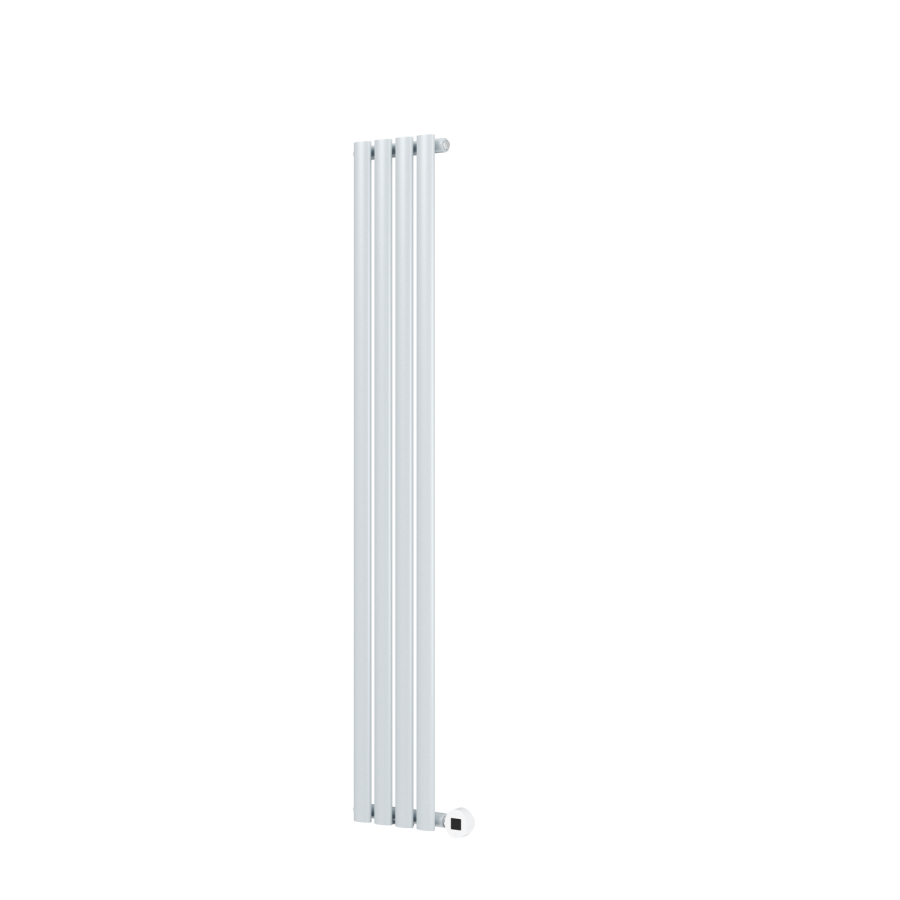 Salt & Pepper Vertical Smart Electric Radiator with Wi-Fi Thermostat - 1KW - H1600xW236 - Bathroom Safe