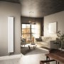 White Vertical Smart Electric Radiator with Wi-Fi Thermostat - 1000W - H1600xW236mm - Bathroom Safe