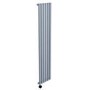 Light Grey Vertical Smart Electric Radiator with Wi-Fi Thermostat - 1000W - H1600xW354mm - Bathroom Safe
