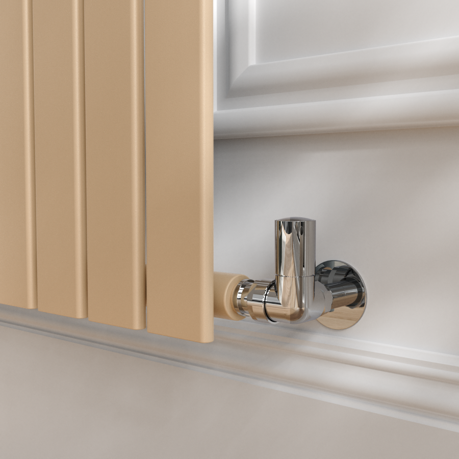 Riace Elk brown Vertical Flat Designer Radiator 1600x408mm Single Panel 2442 BTU