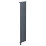 Anthracite Electric Vertical Designer Radiator 2kW with Wifi Thermostat - H1800xW354mm - IPX4 Bathroom Safe
