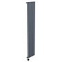 Anthracite Vertical Smart Electric Radiator with Wi-Fi Thermostat - 2000W - H1800xW354mm - Bathroom Safe