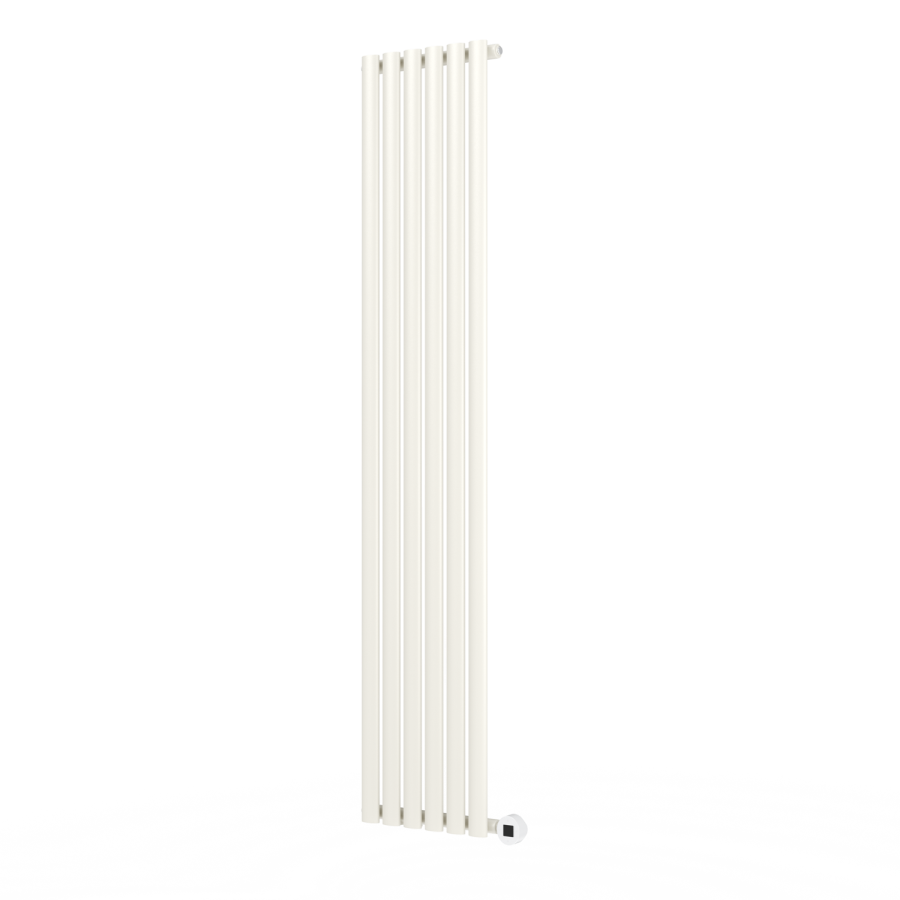 Linen Vertical Smart Electric Radiator with Wi-Fi Thermostat - 2x1KW - H1800xW354 - Bathroom Safe