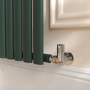 Sorrento Evergreen Vertical Oval Designer Radiator 1800x354mm Single Panel 2530 BTU