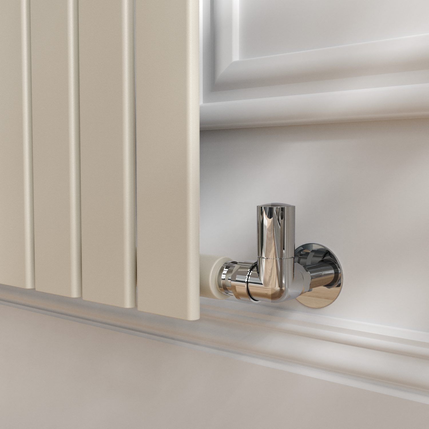 Riace Linen Vertical Flat Designer Radiator 1800x408mm Single Panel ...