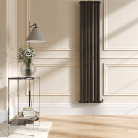 Sorrento Russet Vertical Oval Designer Radiator 1800x354mm Single Panel 2530 BTU