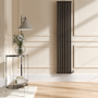 Sorrento Russet Vertical Oval Designer Radiator 1800x354mm Single Panel 2530 BTU