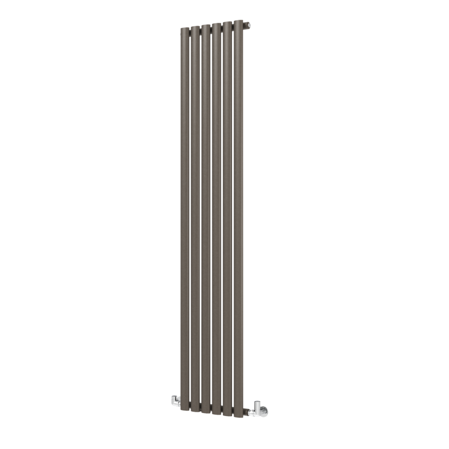 Sorrento Russet Vertical Oval Designer Radiator 1800x354mm Single Panel 2530 BTU