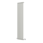 Sorrento Smoked Stone Vertical Oval Designer Radiator 1800x354mm Single Panel 2530 BTU