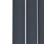 Riace Anthracite Vertical Flat Designer Radiator 1600x544mm Single Panel 3256 BTU