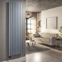 Light Grey Electric Vertical Designer Radiator 2.4kW with Wifi Thermostat - H1800xW472mm - IPX4 Bathroom Safe