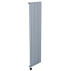 Light Grey Electric Vertical Designer Radiator 2.4kW with Wifi Thermostat - H1800xW472mm - IPX4 Bathroom Safe