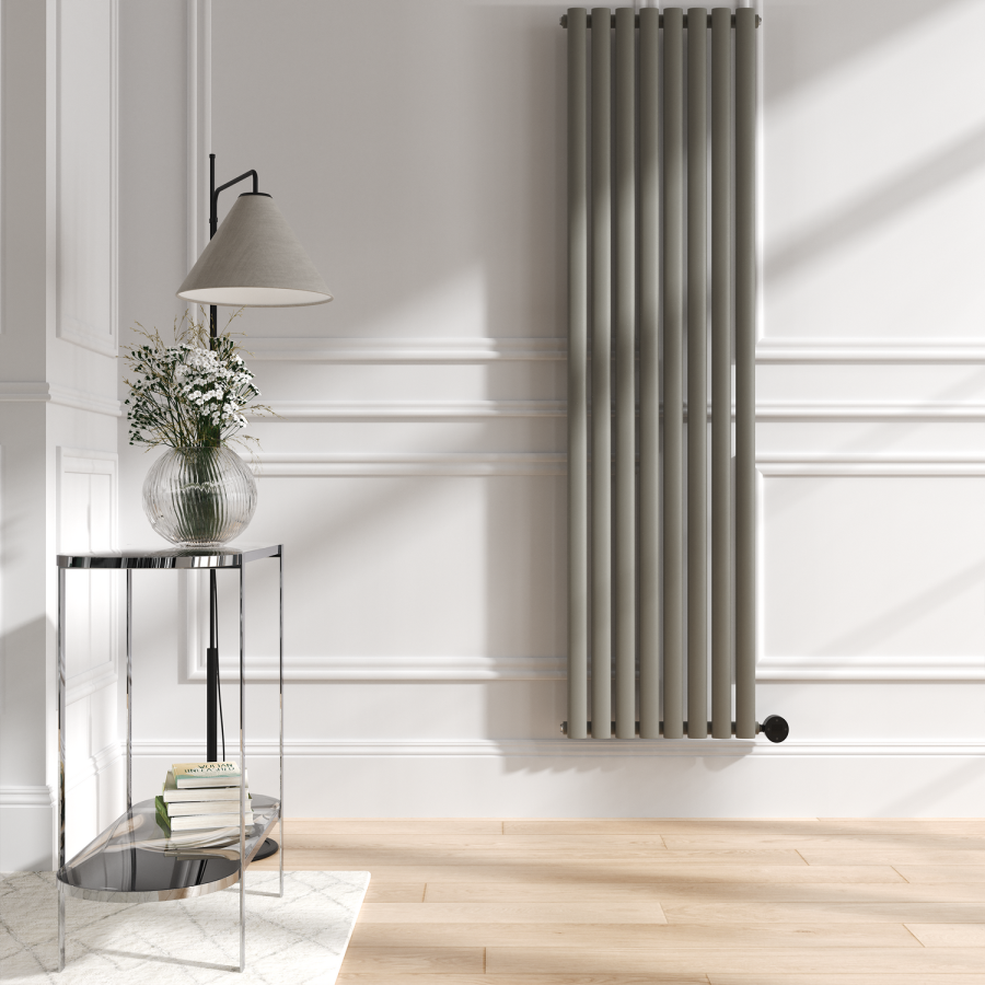 Stone Speck Radiator Smoked Stone Vertical Smart Electric Radiator with Wi-Fi Thermostat ...