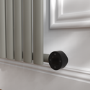 Smoked Stone Vertical Smart Electric Radiator with Wi-Fi Thermostat - 2x1.2KW - H1800xW472 - Bathroom Safe