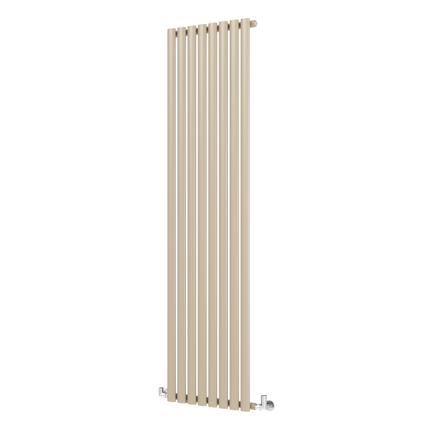Svelte Radiator Sorrento Beige grey Vertical Oval Designer Radiator 1800x472mm Single ...