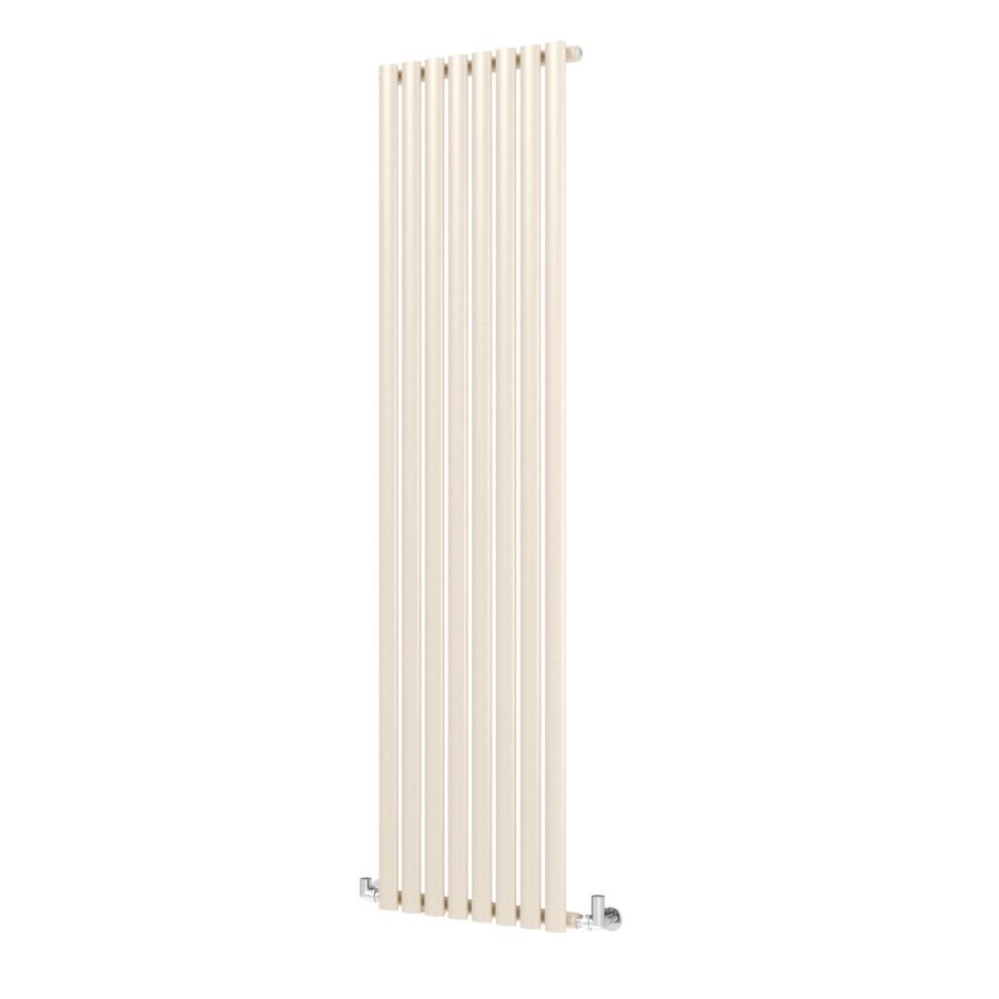 Sorrento Cleopatra Vertical Oval Designer Radiator 1800x472mm Single Panel 3373 BTU