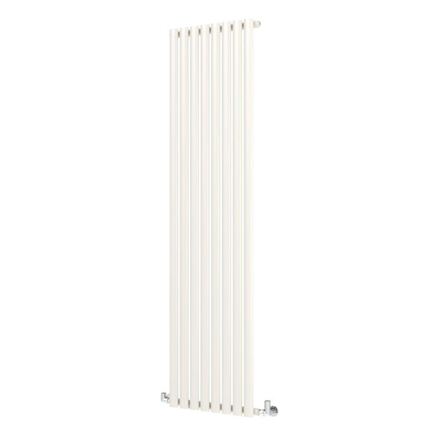 Sorrento Linen Vertical Oval Designer Radiator 1800x472mm Single Panel 3373 BTU