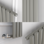 Sorrento Smoked Stone Vertical Oval Designer Radiator 1800x472mm Single Panel 3373 BTU