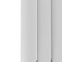 Specchio White Vertical Oval Designer Radiator with Mirror 1800x500mm Single Panel 2680 BTU