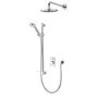 Aqualisa Visage Q Smart Digital Shower Concealed with Adjustable and Wall Fixed Head HP/Combi
