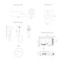 Aqualisa Visage Q Smart Digital Shower Concealed with Adjustable and Wall Fixed Head HP/Combi