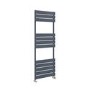 Riace Anthracite Vertical Flat Towel Radiator 1200x450mm Single Panel 1621 BTU
