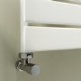 Riace White Vertical Flat Towel Radiator 1600x450mm Single Panel 2171 BTU