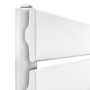 Riace White Vertical Flat Towel Radiator 1600x450mm Single Panel 2171 BTU