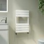 Riace White Vertical Flat Towel Radiator 650x400mm Single Panel 870 BTU