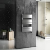 electriQ Flat Panel Electric Towel Radiator H800xW500mm - Chrome electriQ Flat Panel Electric Towel Radiator H800xW500mm - Chrome