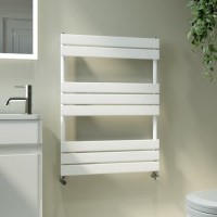 Riace White Vertical Flat Towel Rail Radiator 800x600mm Single Panel 1406 BTU Riace White Vertical Flat Towel Rail Radiator 800x600mm Single Panel 1406 BTU