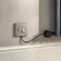 Anthracite Smart Electric Towel Radiator with Wi-Fi Thermostat - 600W - H650xW450mm - Bathroom Safe