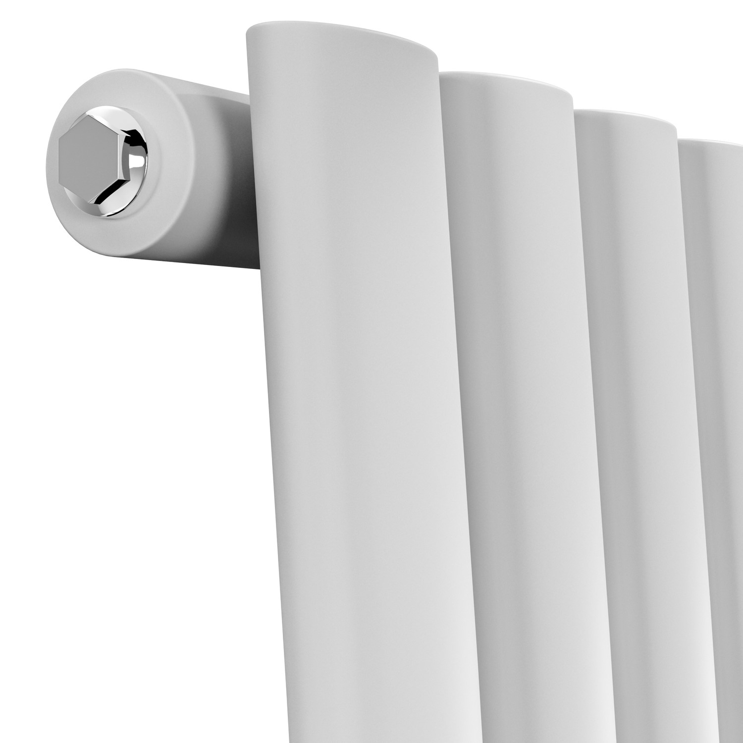 Vertical Wave Radiator Onda White Vertical Oval Waved Designer Radiator 1800x413mm Single ...