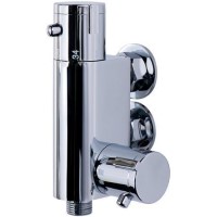 Vertical Thermostatic Bar Valve Excludes Shower Handset