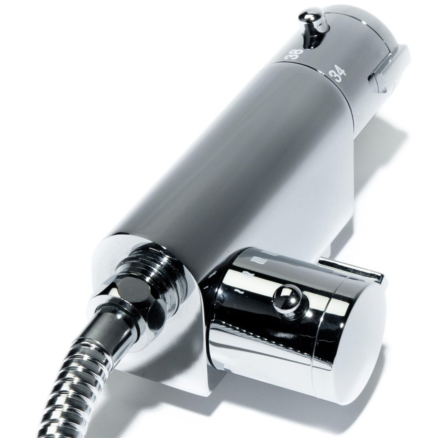 Vertical Thermostatic Bar Valve Excludes Shower Handset