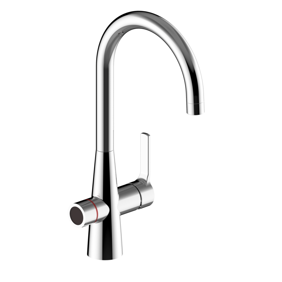 Chrome 4 in 1 Instant Boiling Hot Kitchen Sensor Tap with 2.4L Boiler and Filter - Pronto Wallace
